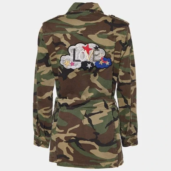 ❤️Saint Laurent Love Camo Utility Jacket❤️ - Picture 1 of 4